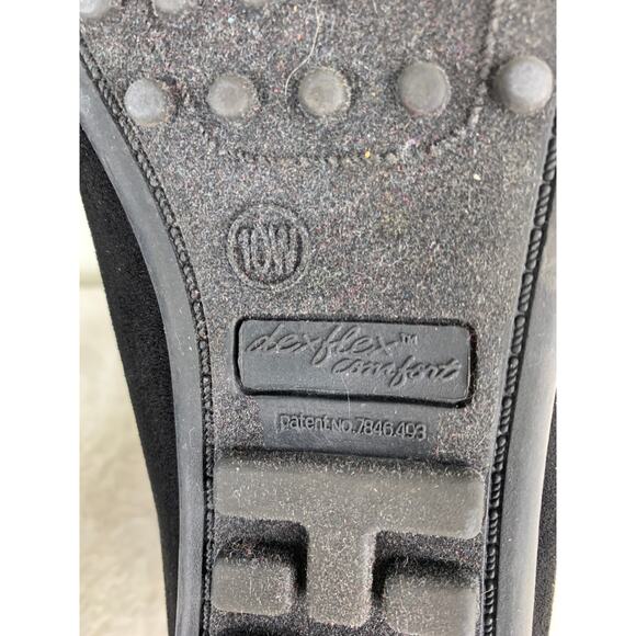Alex Flex Comfort Women’s Flats Black Suede Size 10W - Picture 7 of 8